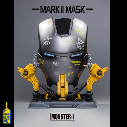 (예약 상품) Monster J- 1/1 사이즈- - Iron Man Mask MK2 MKII (LED. ALLOY)