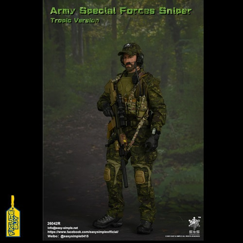 (예약 상품) EASY&amp;SIMPLE - 26042R - 1/6사이즈 - Army Special Forces Sniper