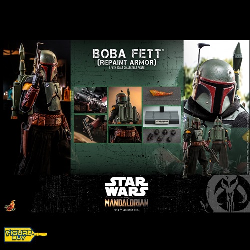 (이벤트 - 스페셜 에디션 랜덤 증정-빠른 배송 예약 상품)Hot Toys - 1/6 사이즈- TMS055 - Star Wars: The Mandalorian-  Boba Fett (Repaint Armor)