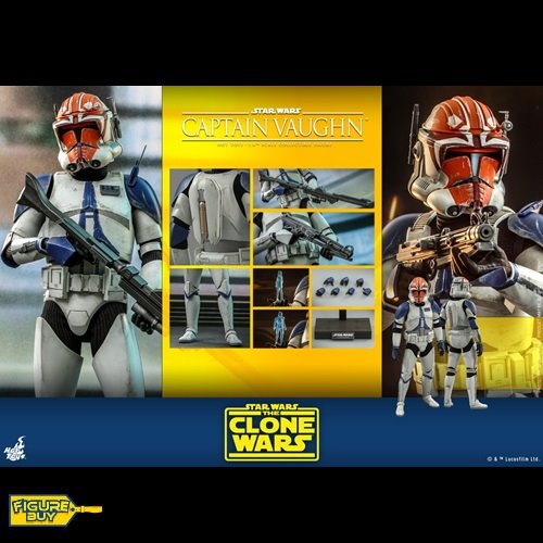 (빠른 배송 예약 상품) Hot Toys - TMS065 - 1/6사이즈- Star Wars: The Clone Wars - Captain Vaughn