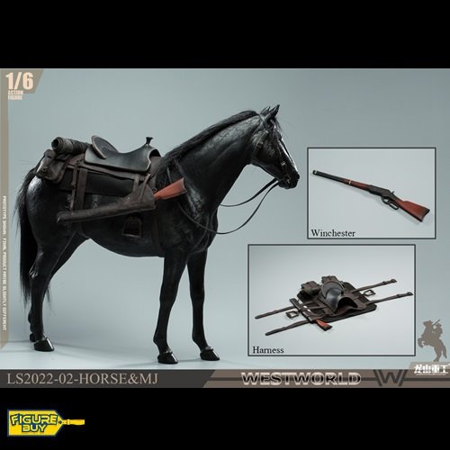(예약 상품) Long San heavy industries -LS2022-01A - 1/6사이즈- Western Paradise, man in black horse set