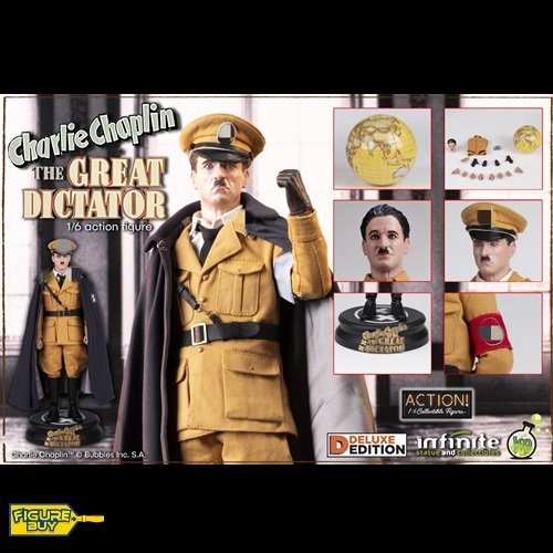 (예약 상품) Infinite Statue &amp; Kaustic Plastik1 -1/6사이즈-  The Great Dictator - Charlie Chaplin (Deluxe Version)