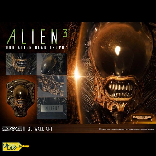 (예약)Prime 1 Studio - 1/1사이즈-Wall Art Alien- Dog Alien Head Trophy