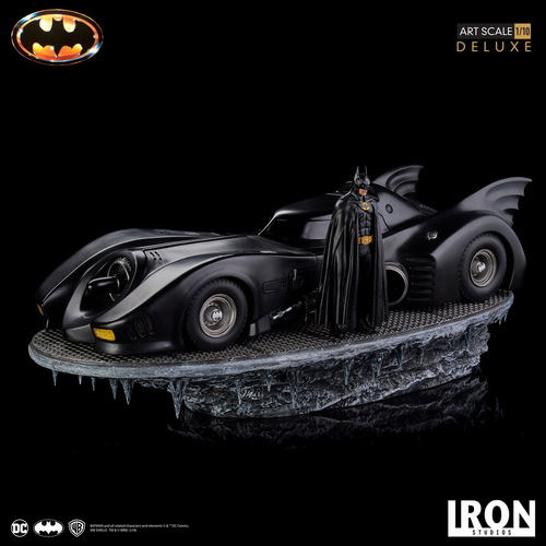 (예약) Iron Studios-1/10 사이즈-1989- Batmobile Deluxe Version