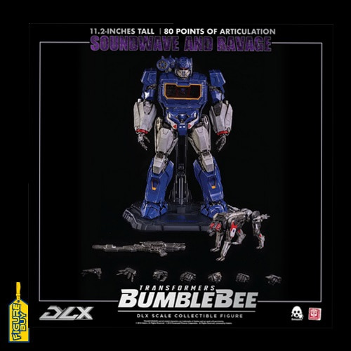 THREEZERO -28.5cm-Transformers Bumblebee - DLX Soundwave and Ravage