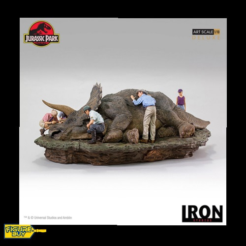 (예약상품) Iron Studios-Jurassic Park-1/10사이즈-Triceratops Diorama Deluxe