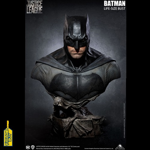 (예약 상품-빠른 배송 보장 상품 )  Queen Studios-  1:1 사이즈 - Justice League - Batman-Life-Size bust