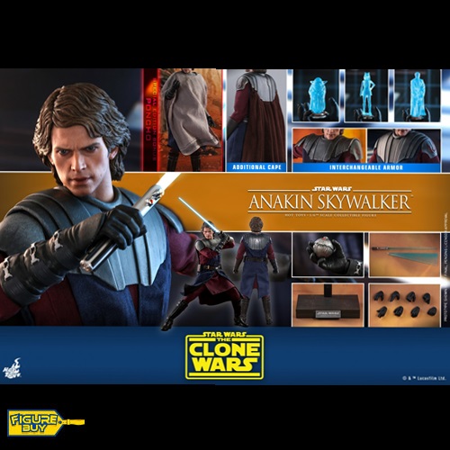 (빠른 배송 보장상품) HotToys -1/6 사이즈- Star Wars: The Clone Wars- Anakin Skywalker (SPECIAL VERSION)