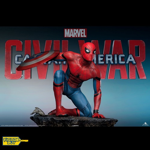 (예약 상품) Queen Studios - 1/4 사이즈-Captain America-Civil War- Spider-Man (Regular Version)