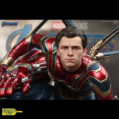 (예약 상품) Queen Studios - Avengers: Endgame - 1/4 사이즈- Iron Spider-Man ( Deluxe Edition)