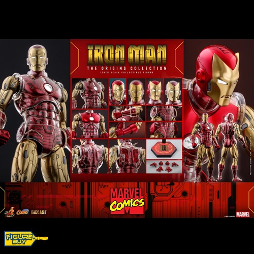 (빠른 배송 상품-예약 상품) ) HotToys - CMS07D37 - Marvel Comics -Iron Man (The Origins Collection)