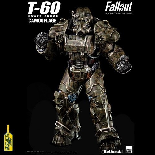 Threezero-1/6사이즈- Fallout- T-60-Power Armor Camouflage