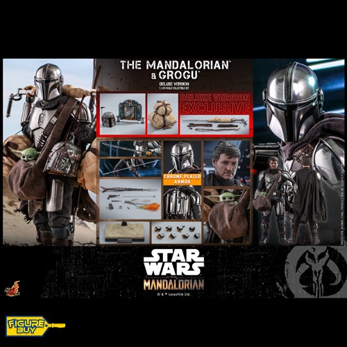 (빠른 배송 예약 상품) HotToys -TMS052-1/6사이즈-Star Wars: The Mandalorian -The Mandaloria and Grogu (Deluxe Version)