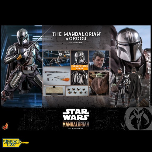 (빠른 배송 예약 상품) HotToys -TMS051-1/6사이즈-Star Wars: The Mandalorian -The Mandaloria and Grogu