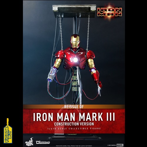( 빠른 배송 예약 상품 ) Hot Toys -DS003- 1/6사이즈- Iron Man -  Mark III (Construction Version)