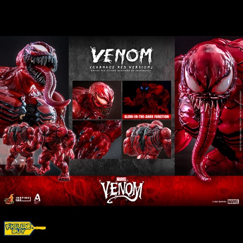 (한시적 예약 판매 - 홍콩 한정 100체) Hot Toys X INSTINCTOY - AMC034 - 1/6사이즈-   Venom (Comic) - Venom (Carnage Red Version) Artist Mix Figure
