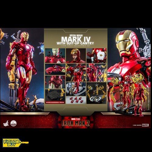 (신년 이벤트 할인 - 한시적 빠른 배송 예약 상품) Hot Toys - QS021 - 1/4사이즈- Iron Man 2 -Iron Man Mark IV with Suit-Up Gantry