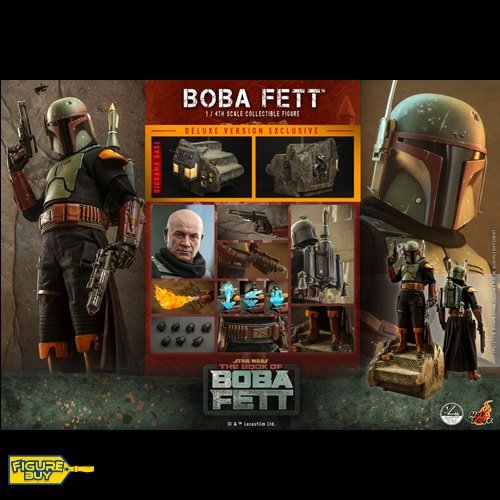 (빠른 배송 예약 상품) Hot Toys - QS023 - 1/4 사이즈- Star Wars: The Book Of Boba Fett - Boba Fett (Deluxe Version)