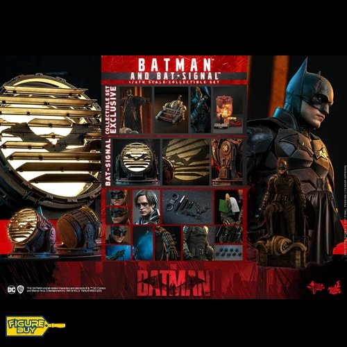 (빠른 배송 예약 상품) Hot Toys - MMS641 - 1/6사이즈- The Batman - Batman and Bat-Signal