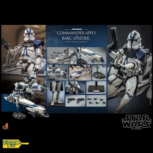 (빠른 배송 예약 상품) Hot Toys - TMS076 - 1/6사이즈 -  Star Wars: The Clone Wars - Commander App  and BARC Speeder
